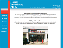 Tablet Screenshot of harrisvetclinic.com